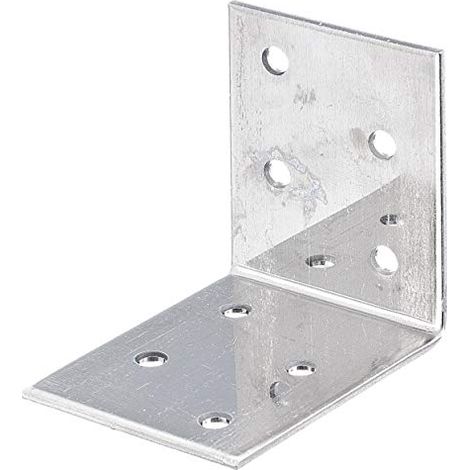 GAH-Alberts 335205 Squadretta di giunzione angolare, Acciaio, 50 x 50 x 40 mm / 50 pz (1/3)