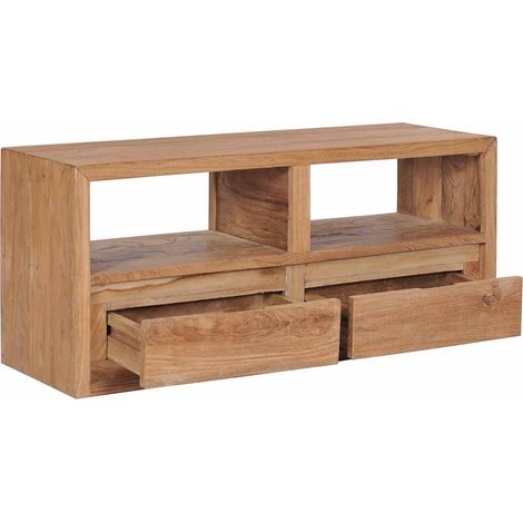 Maison Exclusive - TV-Schrank 90x30x40 cm Massivholz Teak