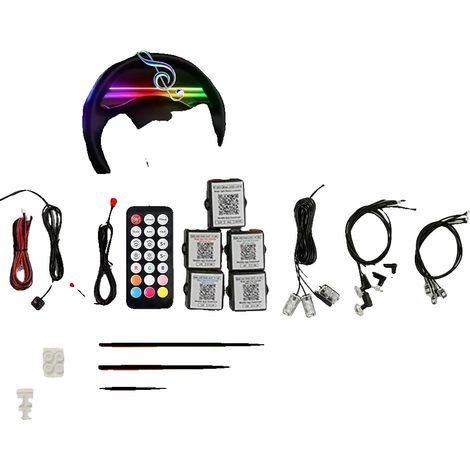 Iluminación LED interior, control Bluetooth, modo de sincronización de música, kit de almacenamiento en el habitáculo. (1/2)