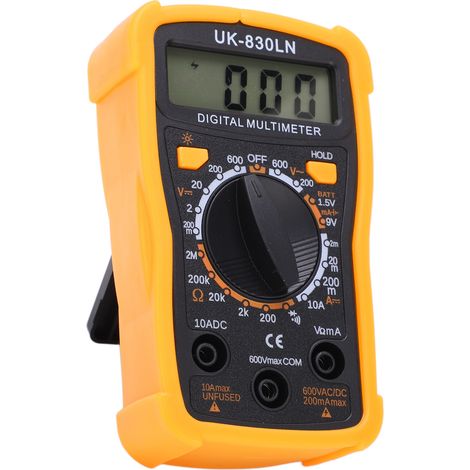 Multimètre numérique universel UK-830LN avec écran LCD, protection contre les surcharges et haute précision pour les tests électriques (1/5)