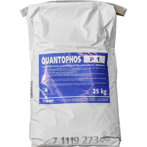 BWT Dosierwirkstoff Quantophos P1 Pulver 25kg, für Medotronic P und Medomat FP, Härtebereich 1, 18011