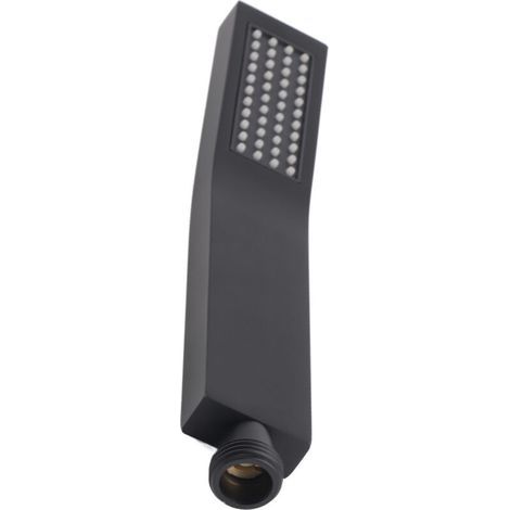 Handbrausekopf aus verchromtem, mattschwarzem Messing, Badezimmerbrause, Handbrause (1/5)