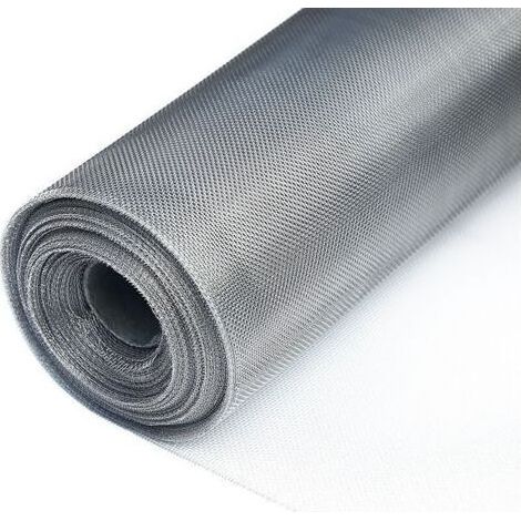 Rouleau Toile Moustiquaire, Moustiquaire Fenetre, 1.2 x 3 m Rouleau Moustiquaire, Moustiquaire Fenetre Rouleau, avec Brosse Nettoyage de Vitres Utilisé pour Prévenir Insectes Moustiques etc(Gri (1/4)