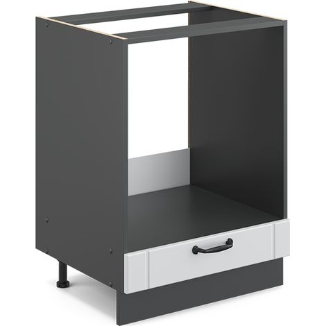 Armario para horno empotrado Fame-Line, Blanco casa de campo, 60 cm sin encimera, Vicco (1/5)