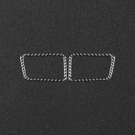 1 Farbpaar: Oberfläche in Carbonfaser-Optik Material: weiche Carbonfaser Dekorelemente für die Lüftungsdüsen links und rechts im Armaturenbrett, geeignet für... (1/4)