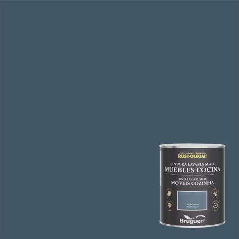 Pintura al agua p/mueb cocina mate lisa az/oc rust-oleum 2,5