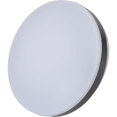 Ventilateur de plafond avec éclairage LED télécommandé silencieux température de couleur réglable variation progressive pour chambre intérieur extérieur noir (1/5)