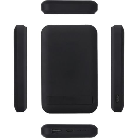 V-TAC Powerbank Magsafe 10000 Ah magnetisch mit kabelloser Aufladung 20 W ultradünn schwarz – 23038 (1/5)