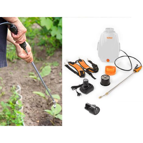 Akku Rückenspritze Gartenspritze mit Ladegerät & Ersatzakku, 12L (1/5)