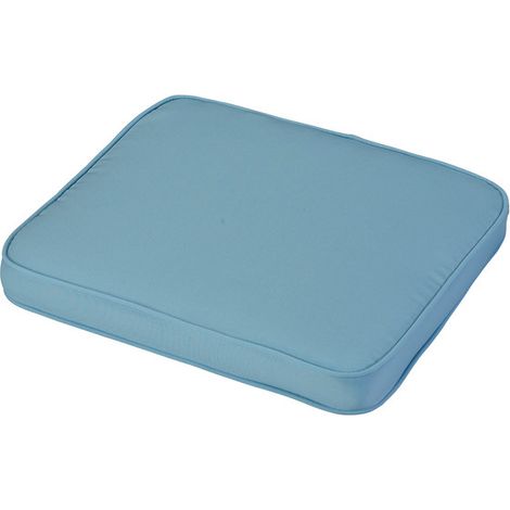Placid Standard Carver Outdoor Garden Furniture Cushion - L45 x W40 x H4 cm - Blue