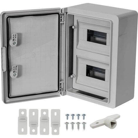 Armario distribución ABS 16 módulos (8x2) 250x350x150mm. Puerta Opaca