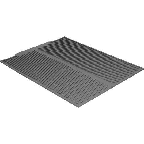 Tapis d'égouttage en silicone, tapis multifonctionnel isolant et séchant pour la cuisine, grande taille. (1/5)