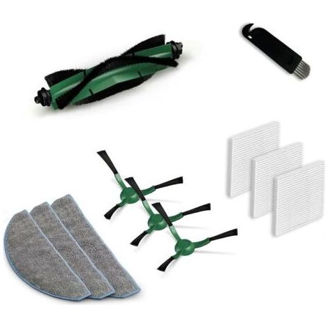 Zubehör für iRobot Roomba Combo Essential Y0110 Y0112: 1 Hauptbürste, 3 Reinigungstücher, 3 HEPA-Filter, 3 Seitenbürsten, Ersatzteile für Staubsauger (1/5)