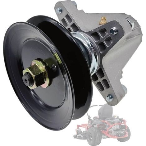 Axe de plateau de coupe 618P09256 pour tondeuse à gazon Cub Cadet MTD Craftsman Troy Bilt ZT1-50 ZT2-50 Z5600 Z5650 Mustang Z50 50 pouces 618-09256 618P09256 (1/4)