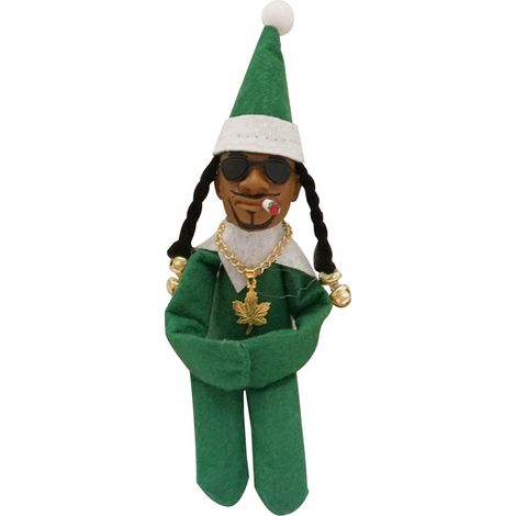 Poupée en feutre lutin de Noël qui jette un coup d'œil (Style C, Vert) (1/2)