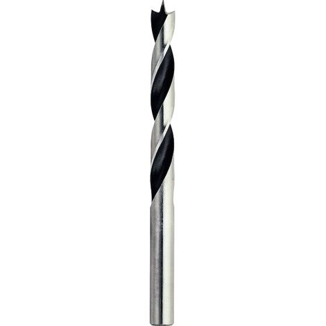 Foret bois 3 pointes attach. Cylindrique - 915 Ø 4 Long. Utile 35 Long. totale 75 (1/4)