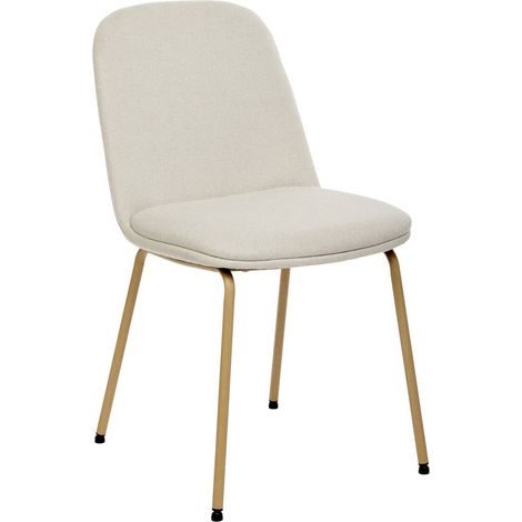 Sedia neora in tessuto crema l58xl46xh82 cm - Atmosphera créateur d'intérieur