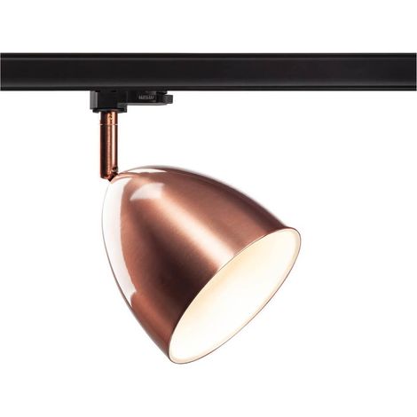 Lampe sur rail triphasée Para Cone Cuivre rouge - 1008057