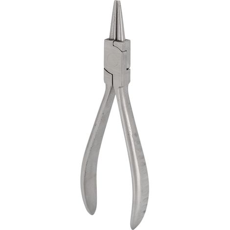 Pince à réparer lunettes en acier inoxydable, antirouille, portable, poignée ergonomique, outil de monture optique à bout rond (1/5)
