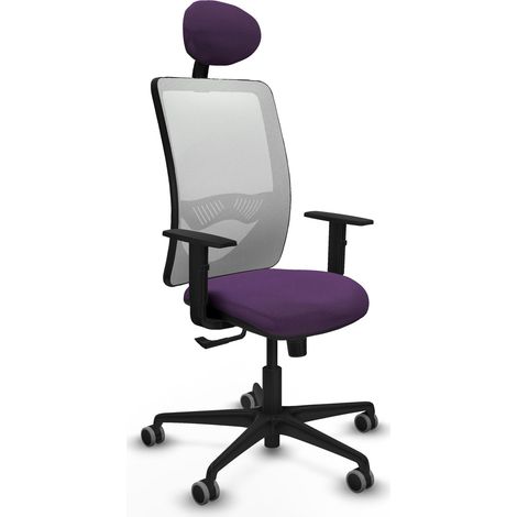 Silla de oficina piqueras y crespo Zulema negro ergonómica cómoda (1/2)