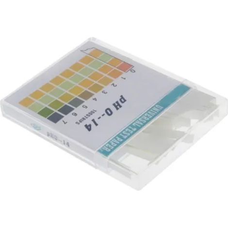 Lot de 2 bandelettes de test de pH professionnelles pour usage quotidien et industriel, avec boîte en plastique (1/5)