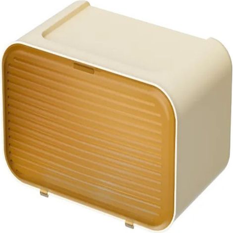 Porte-papier toilette imperméable sans perforation, blanc laiteux + thé transparent