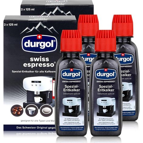 Swiss Espresso Détartrant spécial – Détartrant pour machines à café de tous types et types – Nettoyage facile sans temps d'action ni résidus – Version allemande – 4 x 125 ml (1/5)