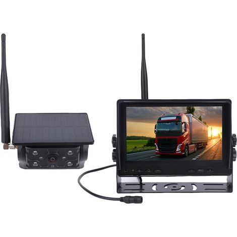 Caméra de Vue Arrière 1080p RV, Caméra de Secours sans Fil Magnétique, écran de 7 Pouces, Grand Angle de 150 Degrés, Signal de 2,4 Hz (1/5)