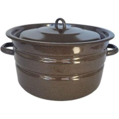 Pot en émail oase acier émaillé 16 litres