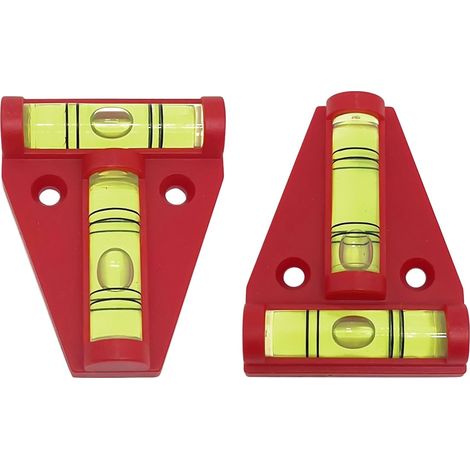 Set mit 4 magnetischen T-förmigen Nivellierfüßen für Wohnmobile, Wohnmobilzubehör, externe Stabilisierungsnivellierer, magnetische und Schraubbefestigung, doppelt verwendbar (weinrot)