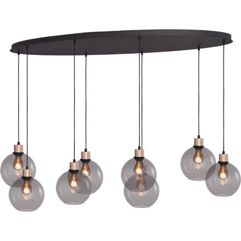Lampe suspendue ovale Lazise Oval 8x Ø 20cm doré - 2644-05-02-160-60820 (1/3)