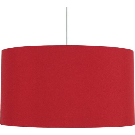 Lampada a sospensione Candellux Onda rossa tessuto Ø40 E27 (1/2)