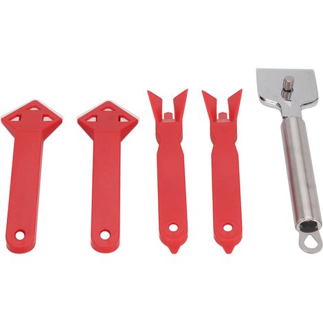 5-teiliges Werkzeugset zum Entfernen von Dichtstoffen und Fugenmörtel, inklusive Spachtel, für Reparaturen und Reinigung (1/5)