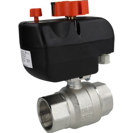 Robinet motorisé, 1 1/2’’,230 V 9,8 Nm, 90°/30 sec, FF/FF