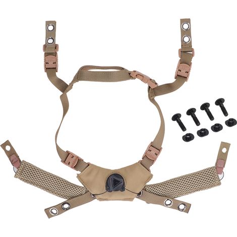 Sangle de mentonnière ajustable à molette pour casque MICH et Wendy, accessoire de suspension réglable couleur boue (1/5)