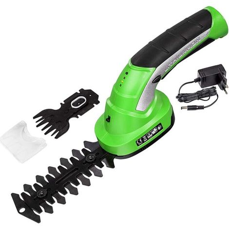 7.2V Garden Electric Trimmer Pruning Scissors, Rechargeable Cordless Lawn Hedge Fence Scissors Weeder, Weeding Trimmer Tools (1/4)