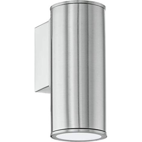Applique Esterno Moderna Riga Acciaio Argento Led (1/4)