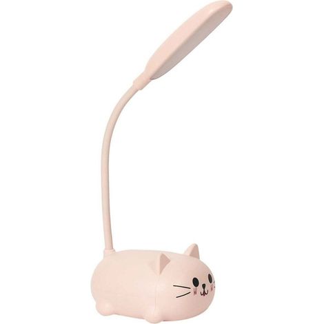 Lampe veilleuse LED chat rose (1/5)