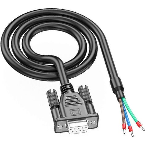 Câble série haute vitesse DB9 broches RS232 vers RS485 mâle/femelle, fil nu avec bornes ouvertes et blindé, compatible avec le contrôle du routeur, plusieurs couleurs disponibles. (1/5)