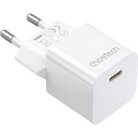 Chargeur mural USB Type C 20 W, blanc (1/5)