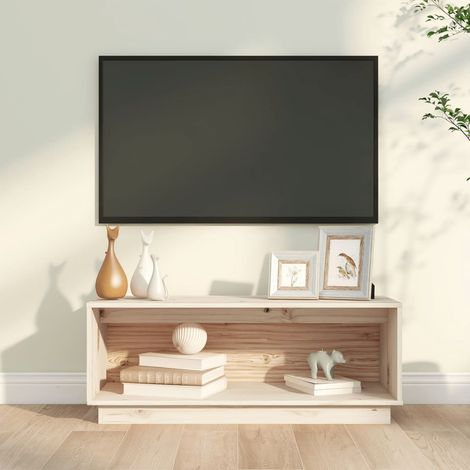 Meuble TV-Banc TV-Meuble Télé 90x35x35 cm Bois de pin massif 236524