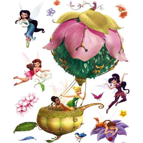 Stickers géant Fée La Clairière d’été en ballon Disney Fairies (1/5)