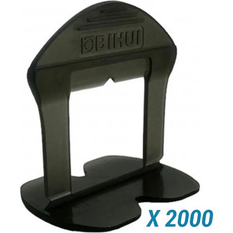2000 Croisillons autonivelants à cale en "I" 3mm (carrelage de 3 à 18mm) B-RIGID BIHUI (1/5)