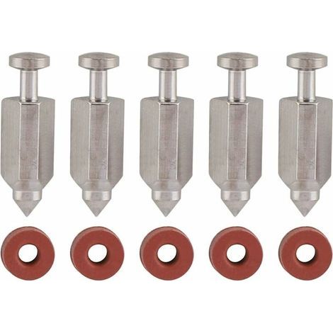 Kit di riparazione e sostituzione della guarnizione della sede dell'ago del carburatore (5 pezzi) per Briggs & Stratton 398188 (1/5)