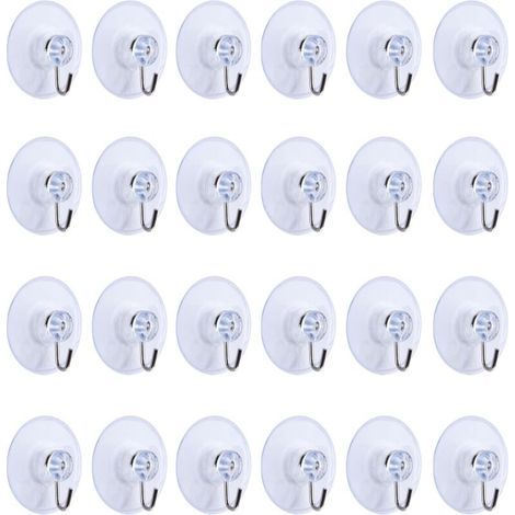ZOLGINAH 24 Stück Saugnapfhaken für Bad, Küche und Esszimmer (45 mm) (1/5)