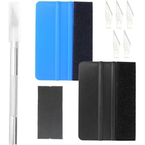 Kit per rivestimento veicoli, strumenti per rivestimento, spatola con bordo in fibra per rivestimento in vinile, accessori per auto con spatola in feltro