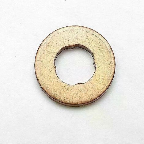 Lot de 4 rondelles d'étanchéité en cuivre pour injecteurs diesel Common Rail Bosch : joints toriques plats et solides, entretoises de 15 x 7,3 x 3 mm. (1/3)