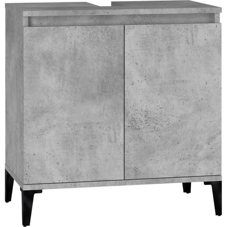 Base lavello 58 x 33 x 60 cm derivati del legno cemento grigio 020006836