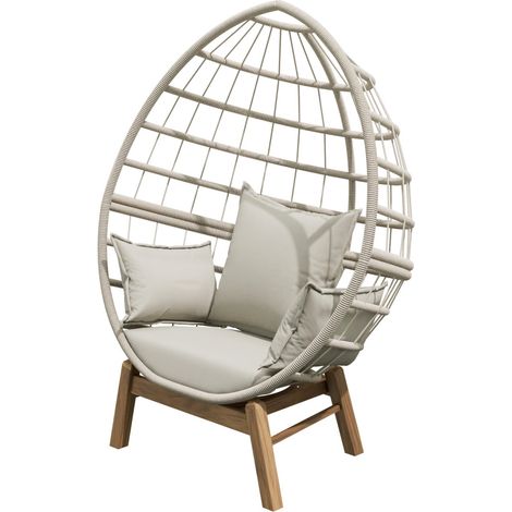 Primaster Loungesessel Stahl Salo inkl. Kissen Gartensessel (1/3)
