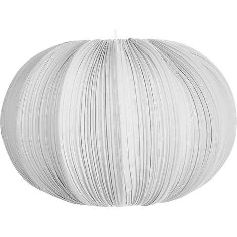 Pendant Hanging Lamp Grey Fabric Cotton Shade Modern Design Living Room Light OKER